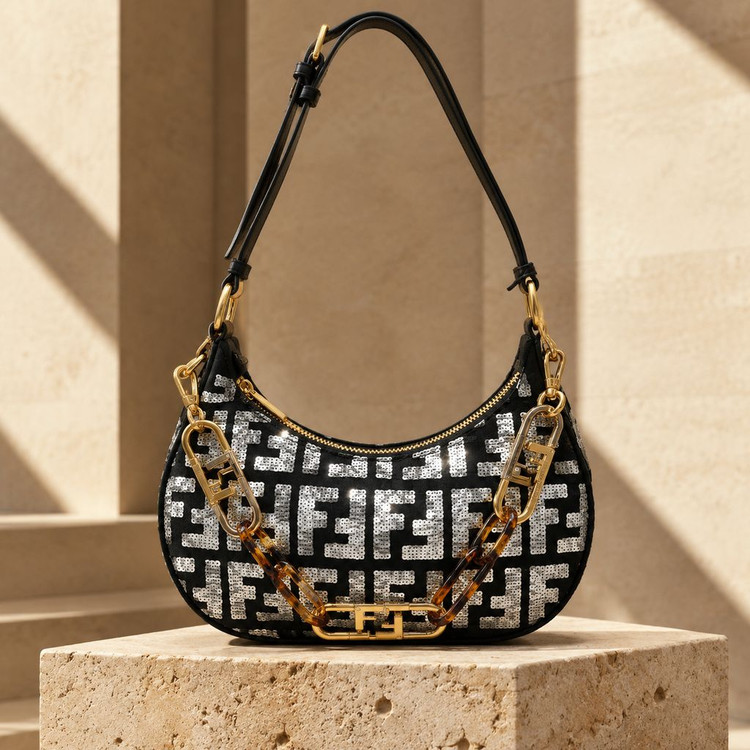 کیف مجلسی طرح FENDI (پولکدوزی)