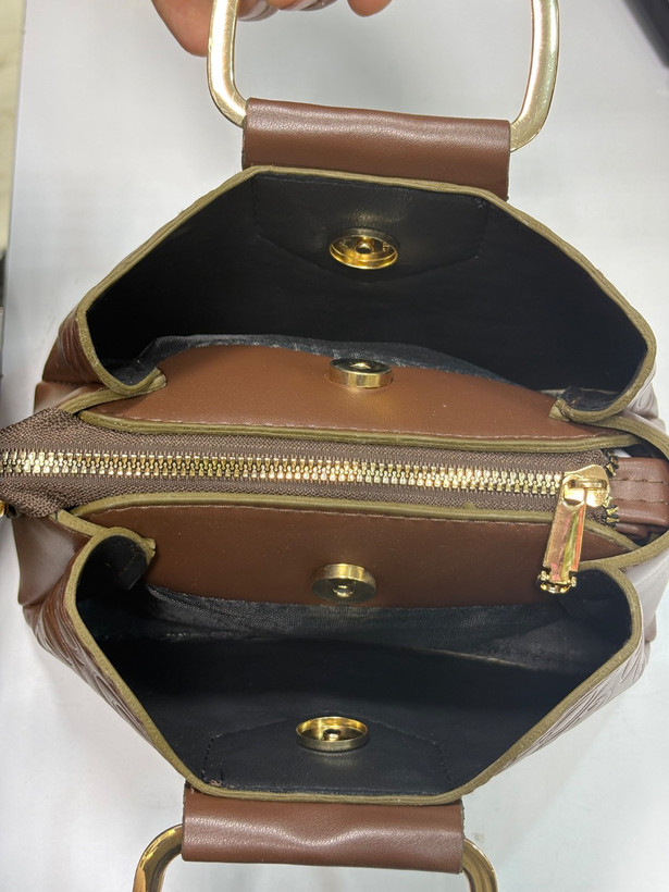 کیف دوشی و دستی زنانه رنگ شکلاتی